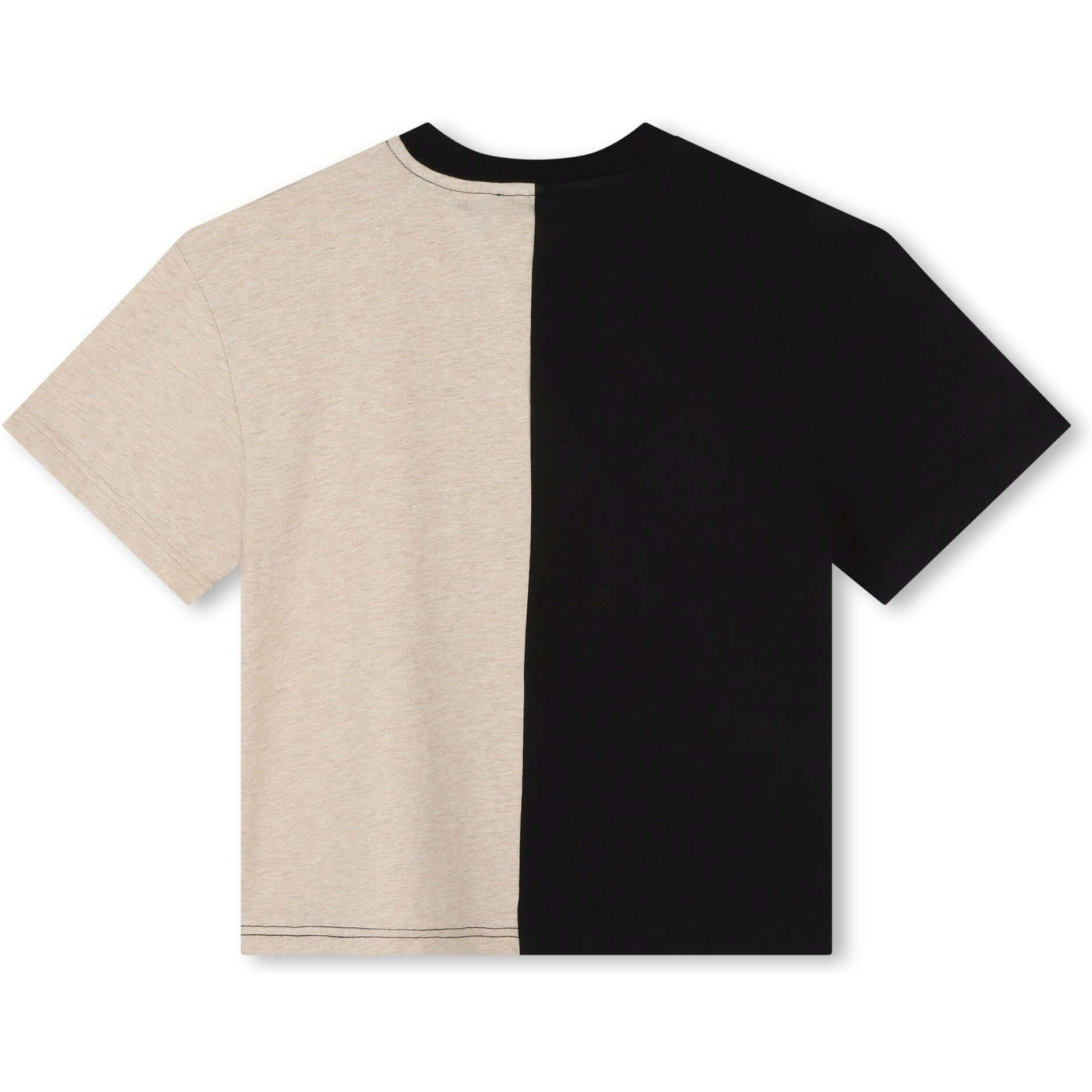 LANVIN Boys Beige Curb Logo T-shirt