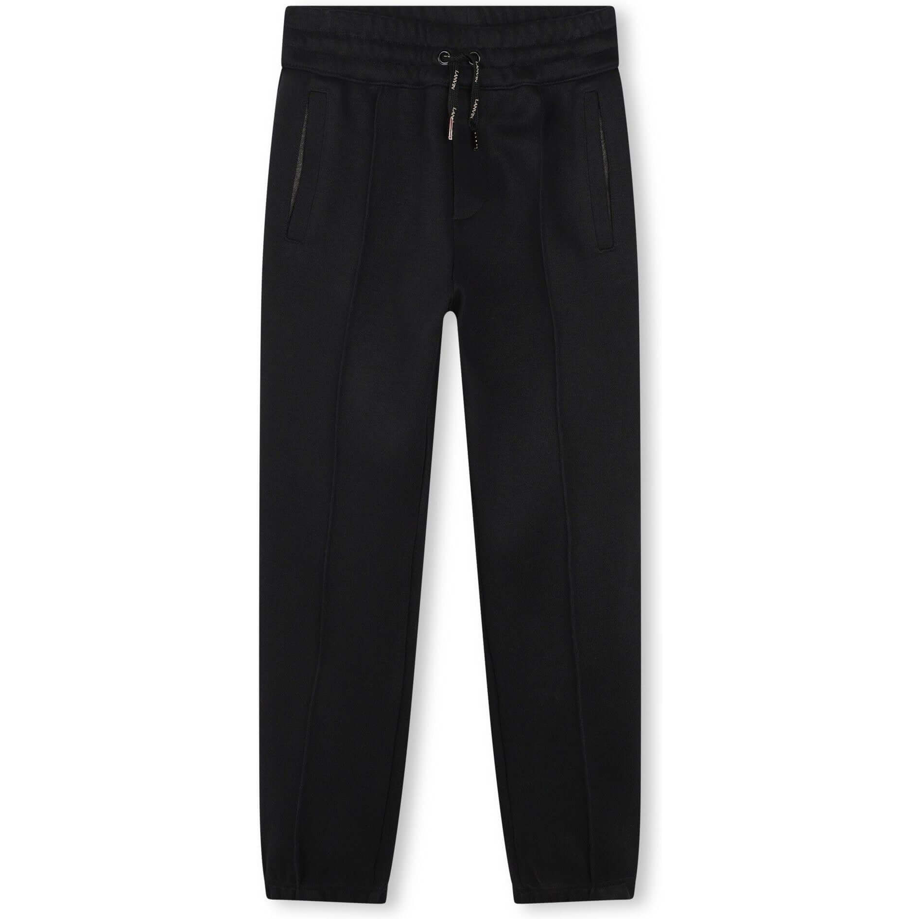 LANVIN Boys Black Logo Joggers