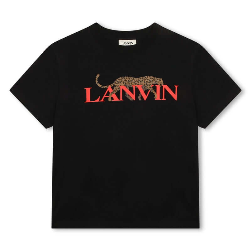 Lanvin Boys Black Hobo Cat T-Shirt