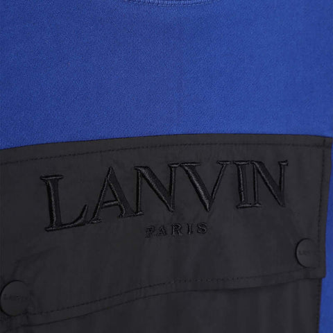 Lanvin Boys Blue Cotton Sweatshirt a