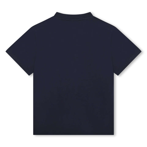 Lanvin Boys Navy Cotton T-Shirt