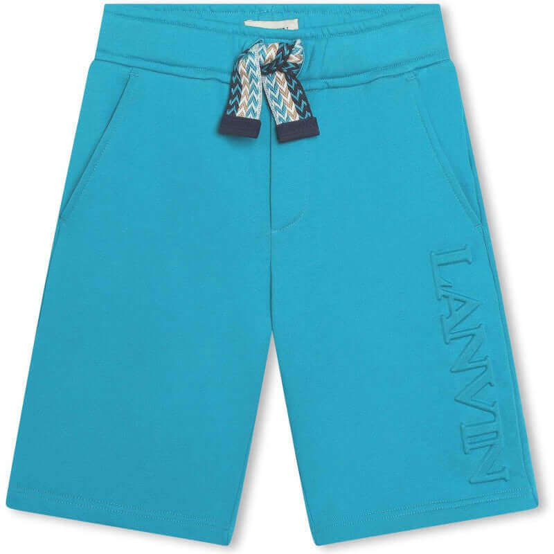 Lanvin Boys Turquoise Curb Shorts