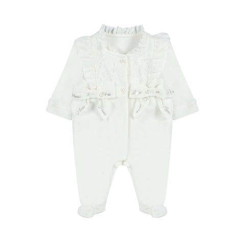 Lapin House Baby Girls Off White Babygrow