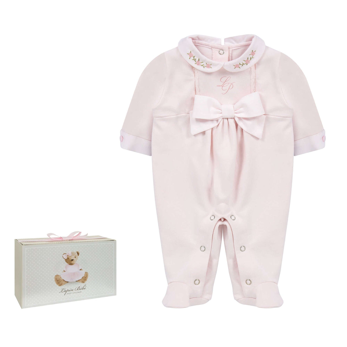 Lapin House Baby Girls Pink Babygrow