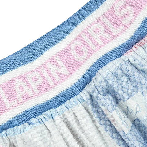 Lapin House Girls Blue Pattern Skirt