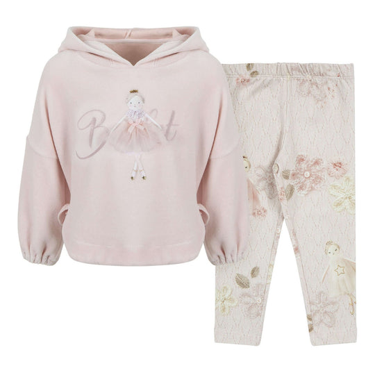 Girls Pink Ballet Legging Set