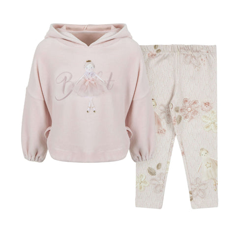 Lapin House Girls Pink Ballet Legging Set