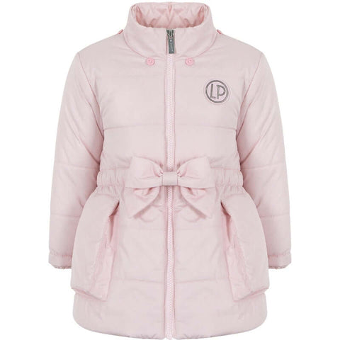 Lapin House Girls Pink Bow Padded Coat