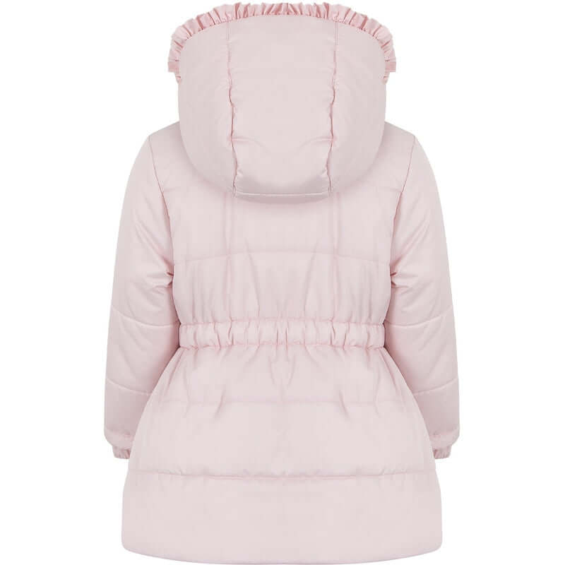 Lapin House Girls Pink Bow Padded Coat