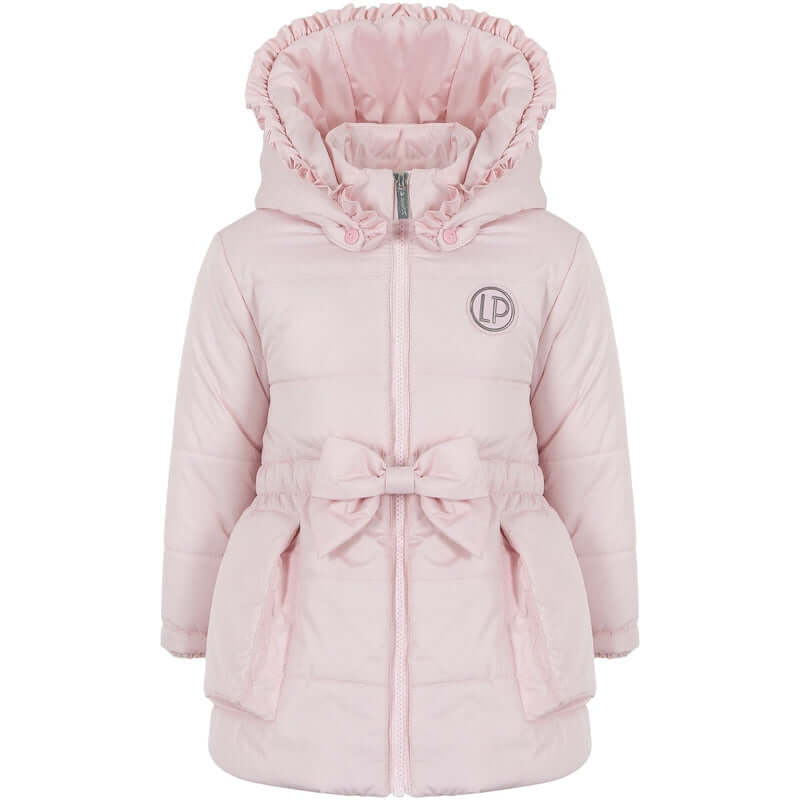 Lapin House Girls Pink Bow Padded Coat