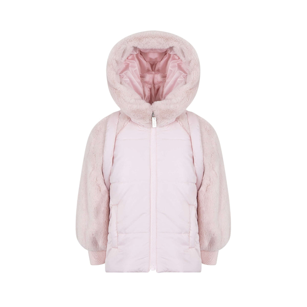 Lapin House Girls Pink Doll Coat