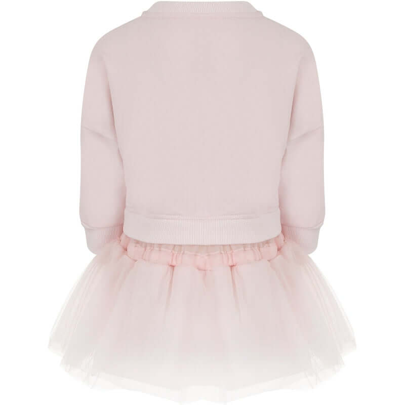 Lapin House Girls Pink Floral Tulle Dress