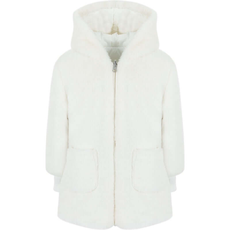 Lapin House Girls White Reversible Coat