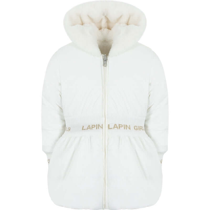 Lapin House Girls White Reversible Coat