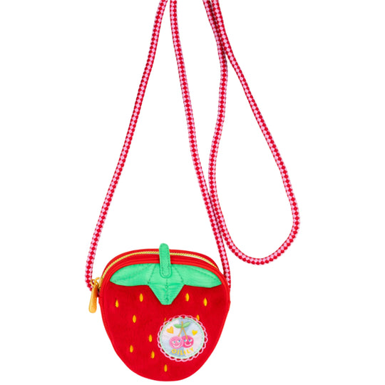 Girls Red Strawberry Coin Purse