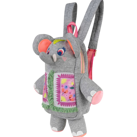 Girls Grey Elephant Backpack