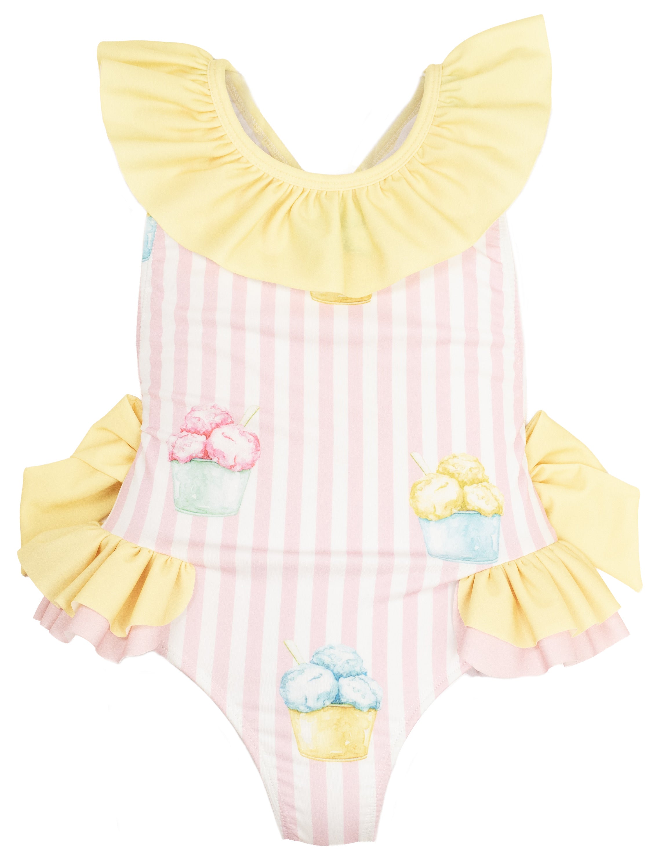 Meia Pata Girls Lemon Ice Cream Swimming Costume
