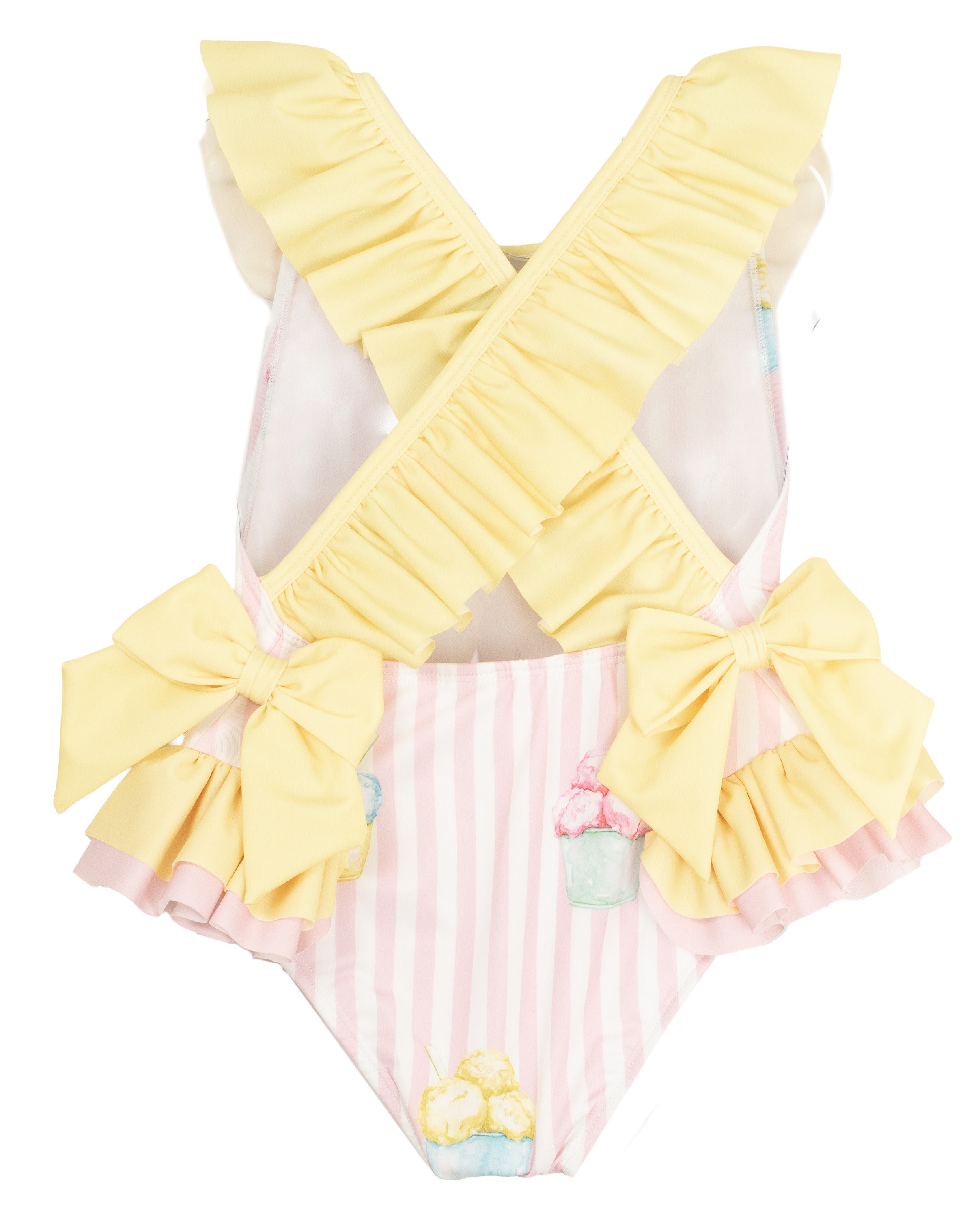 Meia Pata Girls Lemon Ice Cream Swimming Costume