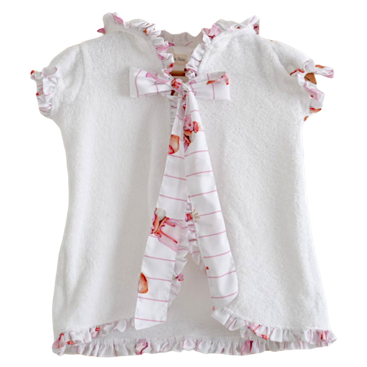 Meia Pata Girls White Milkshake Towelling Cover Up
