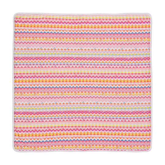 Baby Girls Pink Zig Zag Blanket