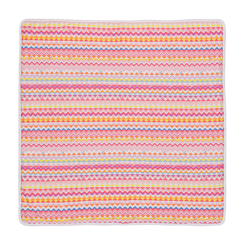 Missoni Kids Girls Pink Zig Zag Blanket