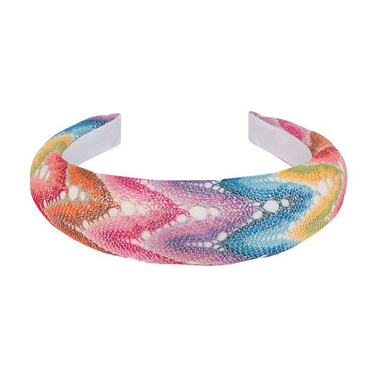 Girls Pink Zig Zag Headband