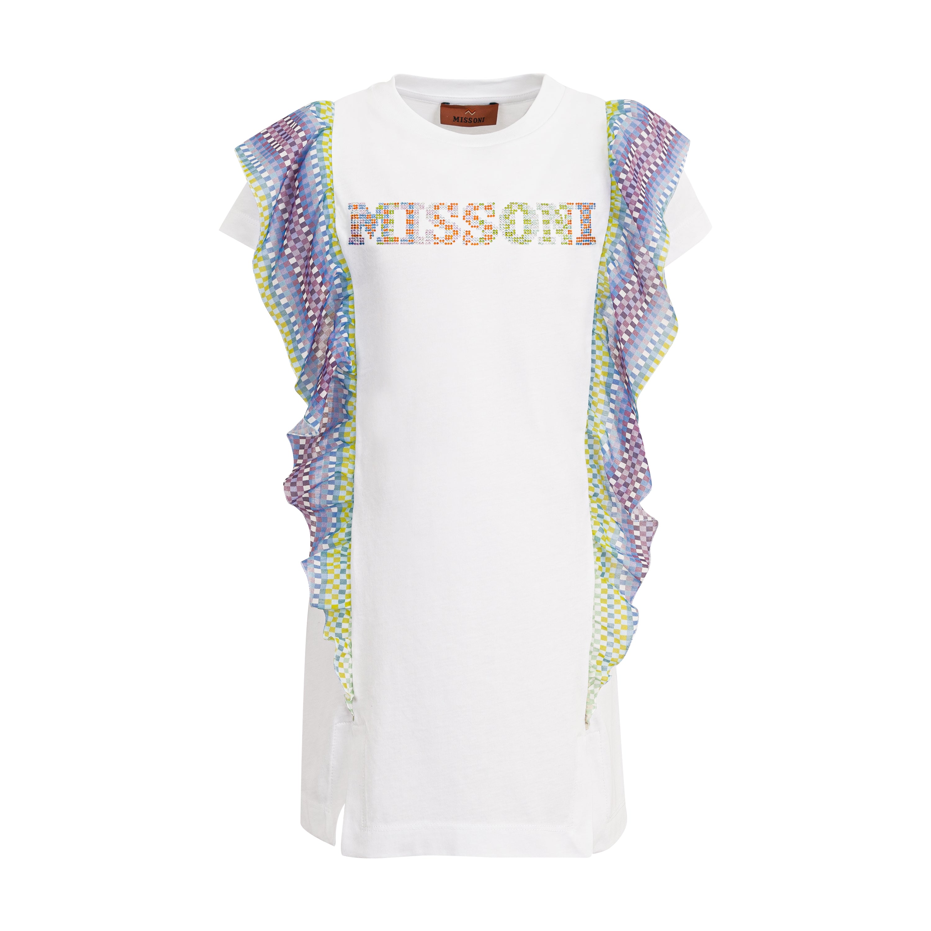 Missoni Kids Girls White Frill Dress