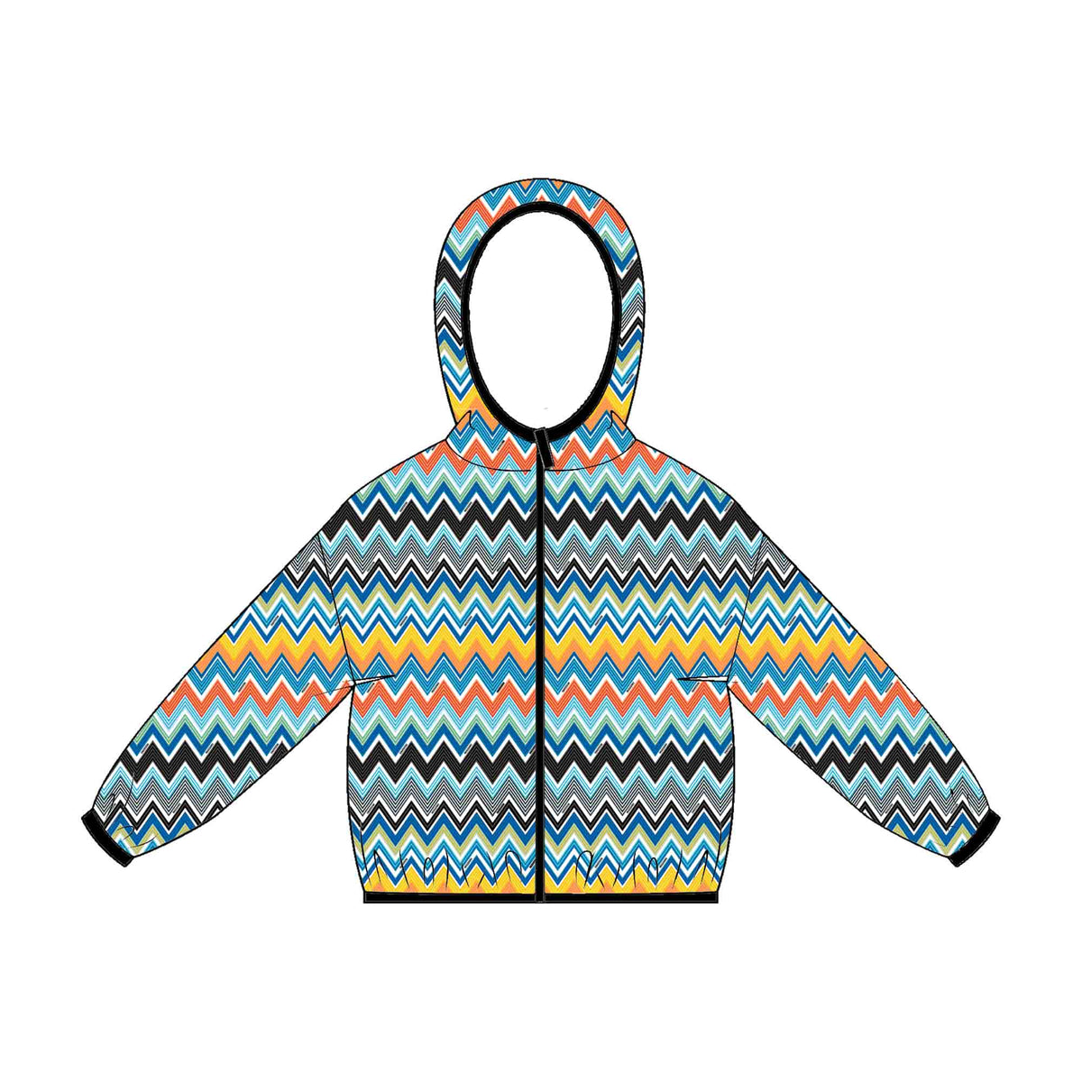 Missoni Kids Boys Blue Zig Zag Jacket