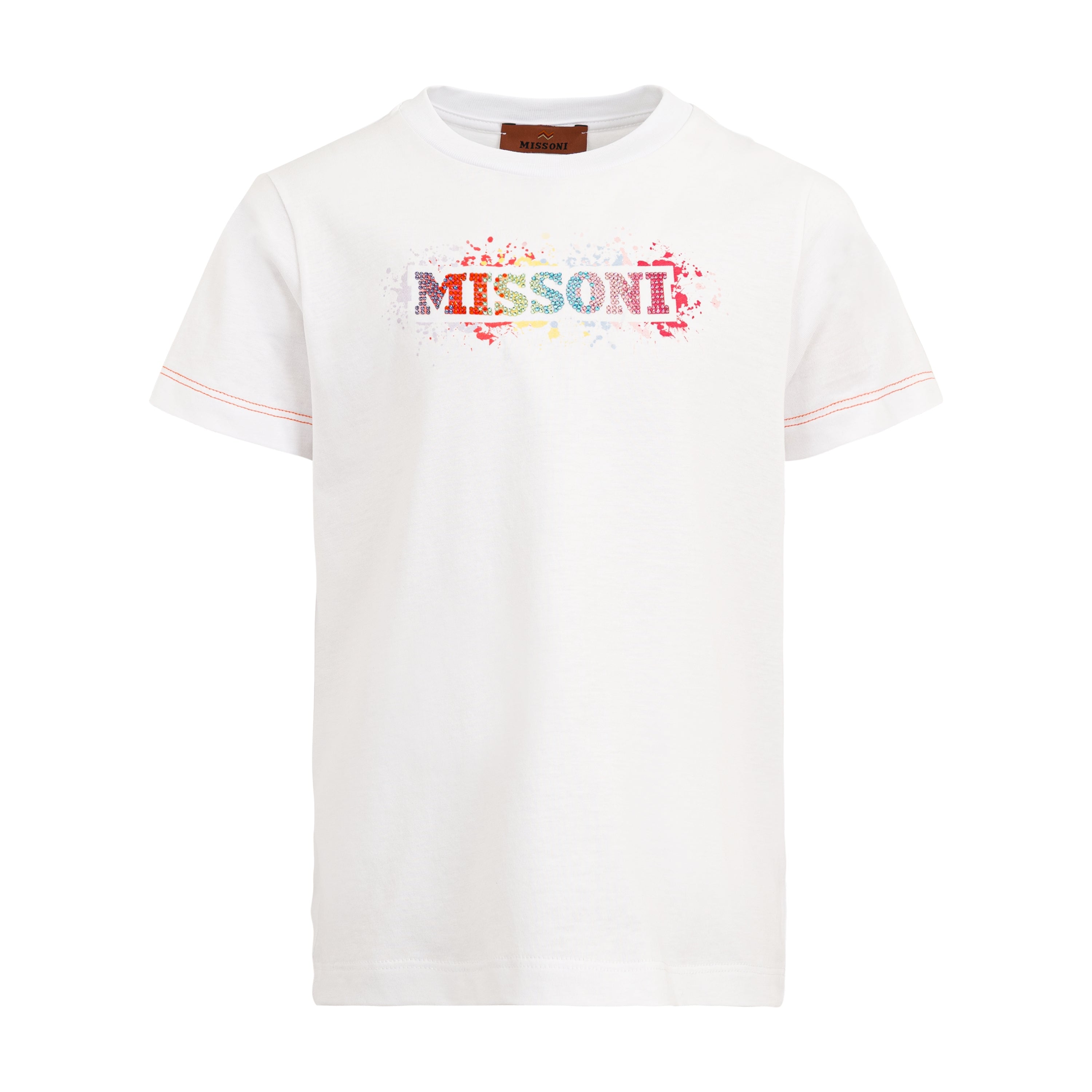 Missoni Kids Girls White Splash Tshirt