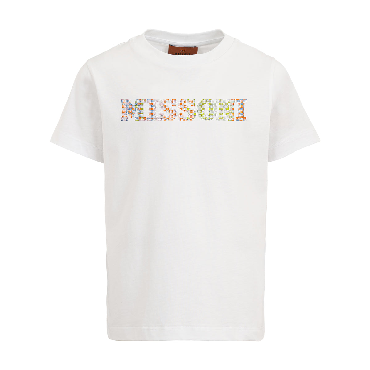 Missoni Kids Girls White Logo T-Shirt