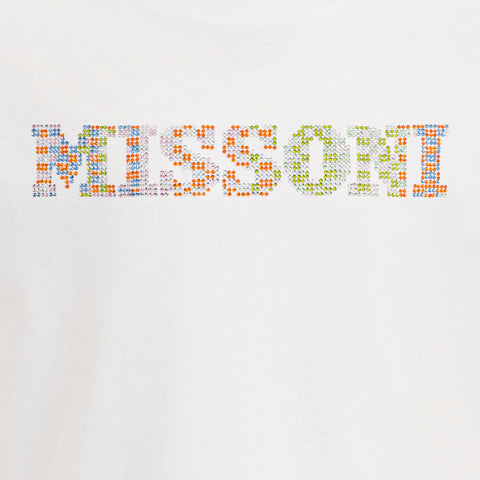 Missoni Kids Girls White Logo T-Shirt