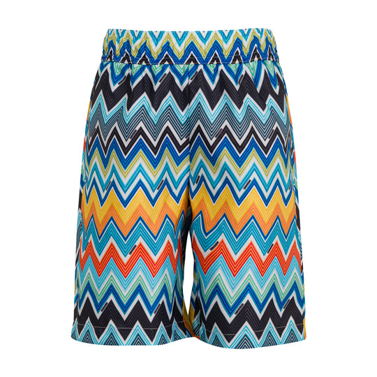 Boys Multicoloured Zig Zag Swim Shorts