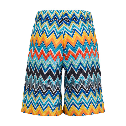 Missoni Kids Boys Multicoloured Zig Zag Swim Shorts