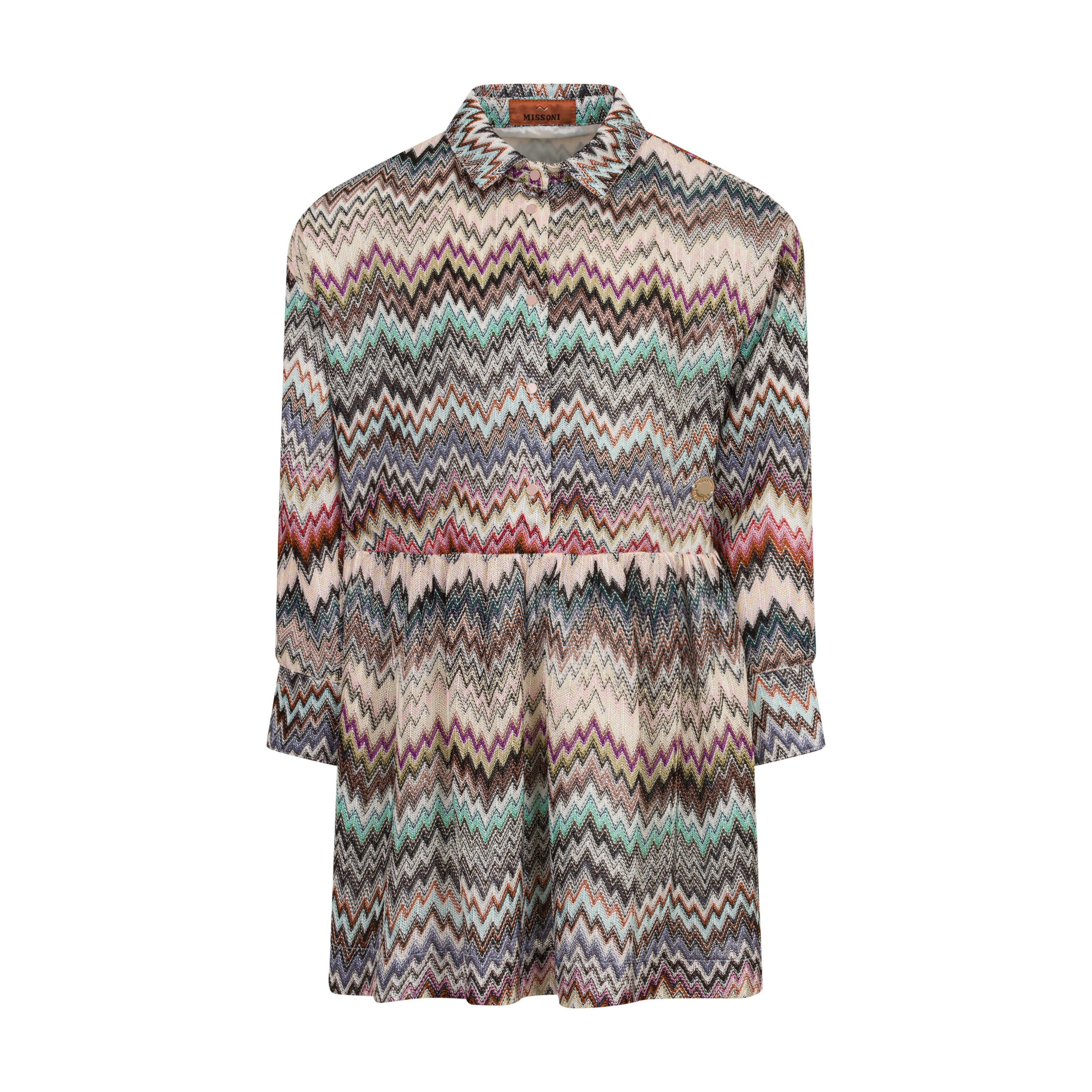 Missoni Kids Girls Colourful Knitted Zig Zag Dress