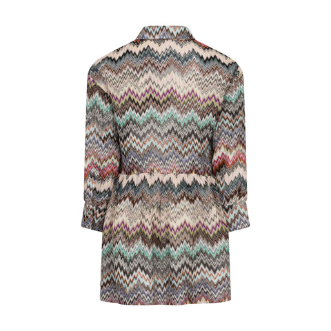 Missoni Kids Girls Colourful Knitted Zig Zag Dress