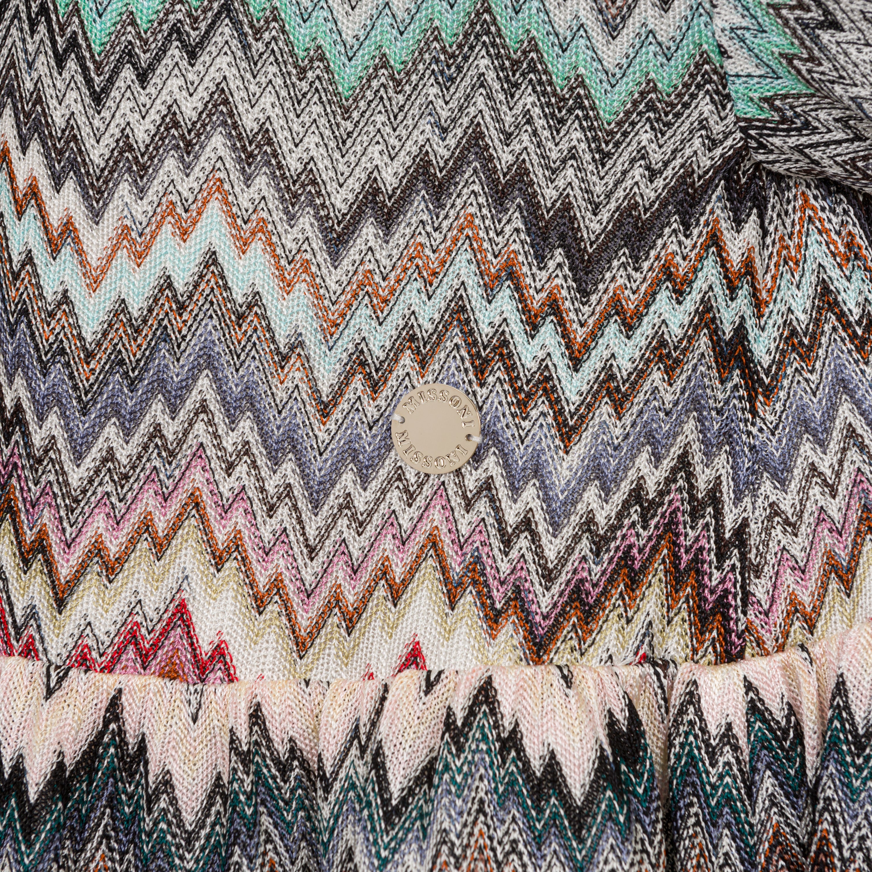 Missoni Kids Girls Colourful Knitted Zig Zag Dress