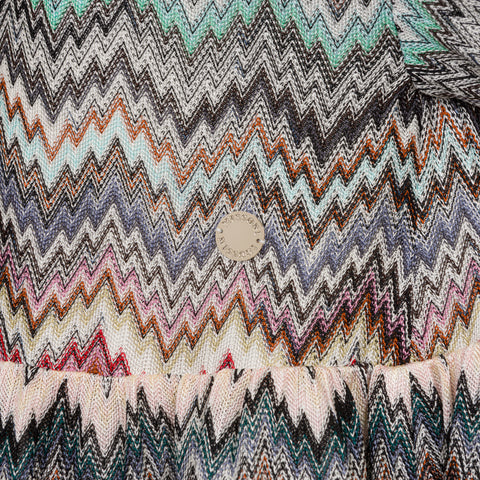 Missoni Kids Girls Colourful Knitted Zig Zag Dress
