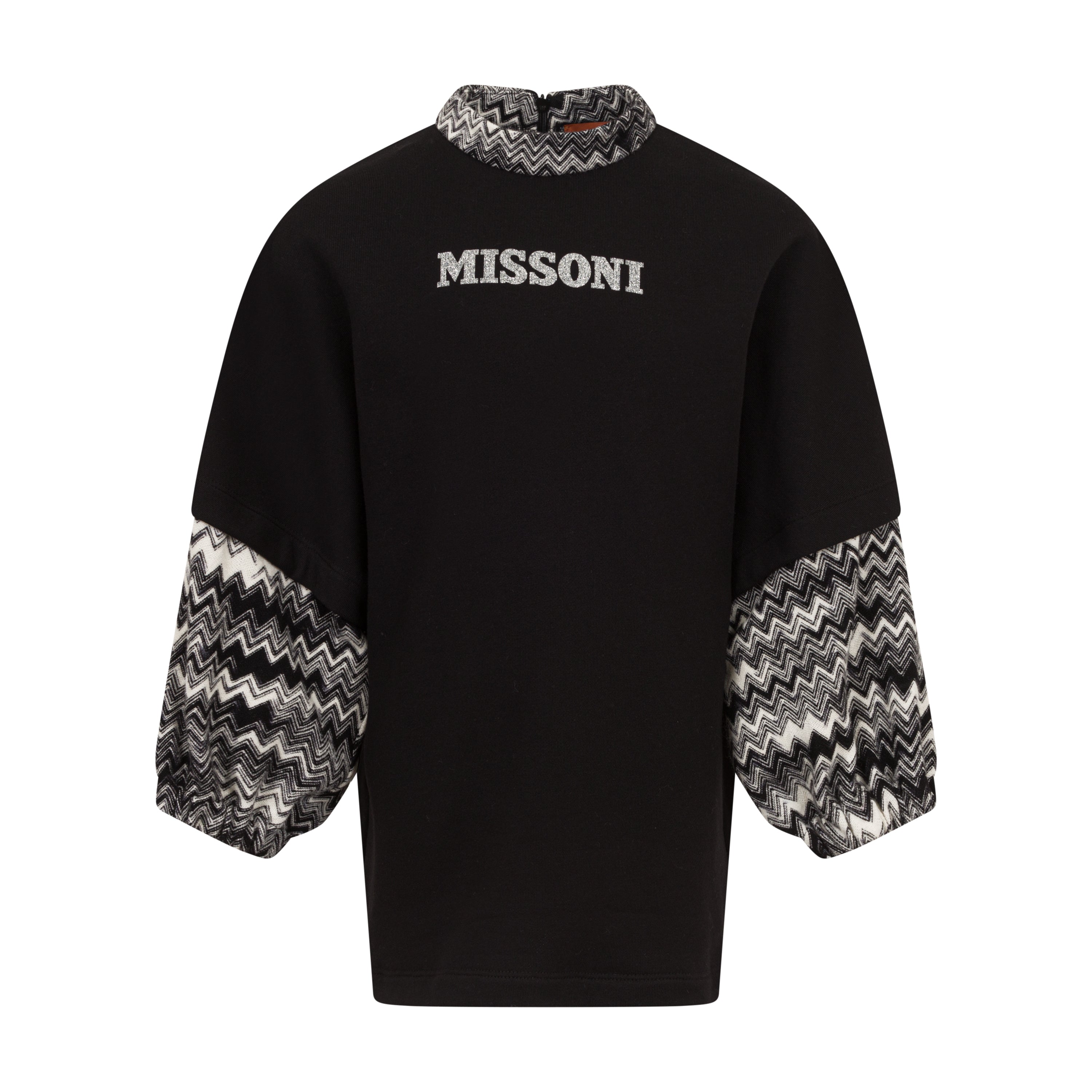 Missoni Kids Girls Black Logo Dress