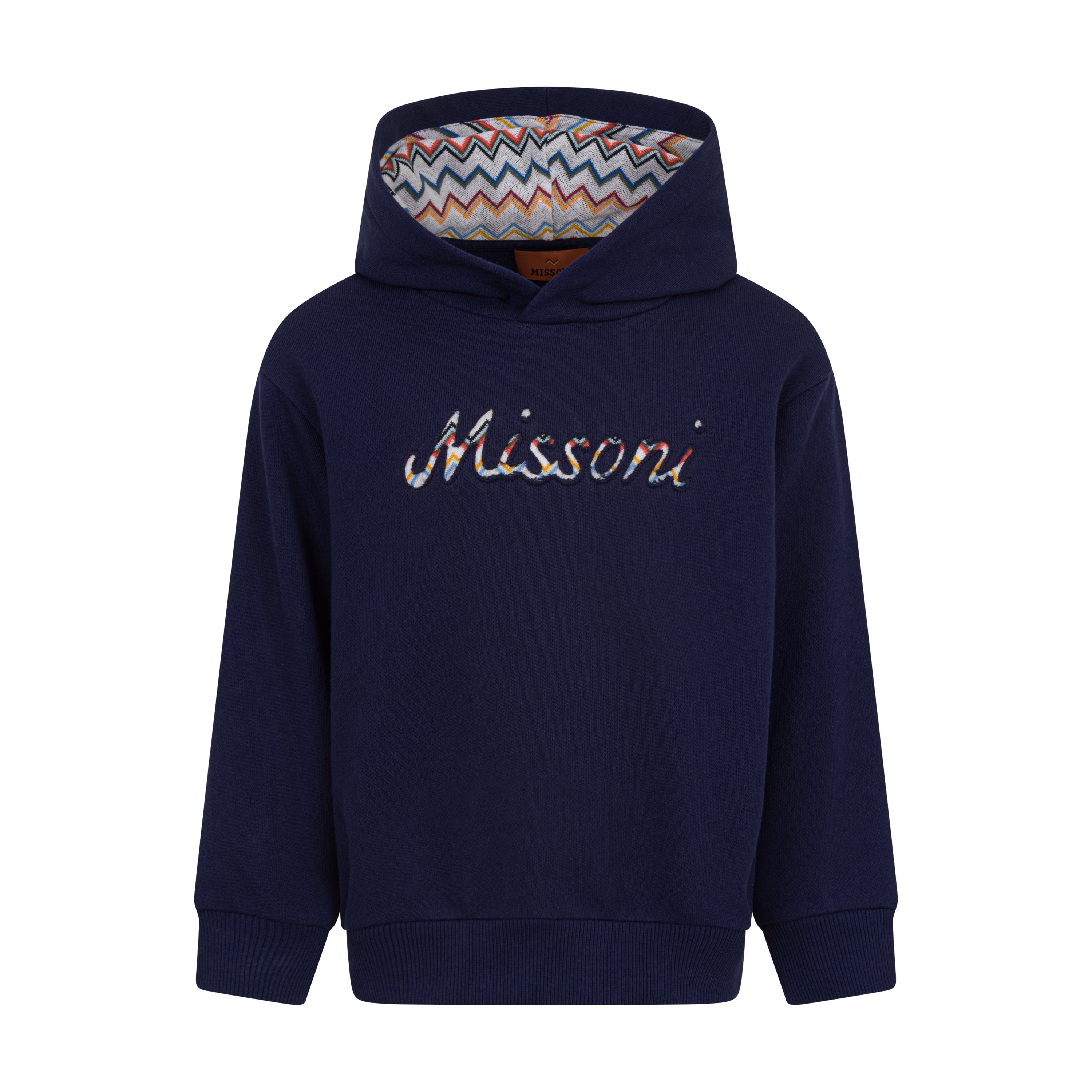 Missoni Kids Boys Navy Logo Hoodie