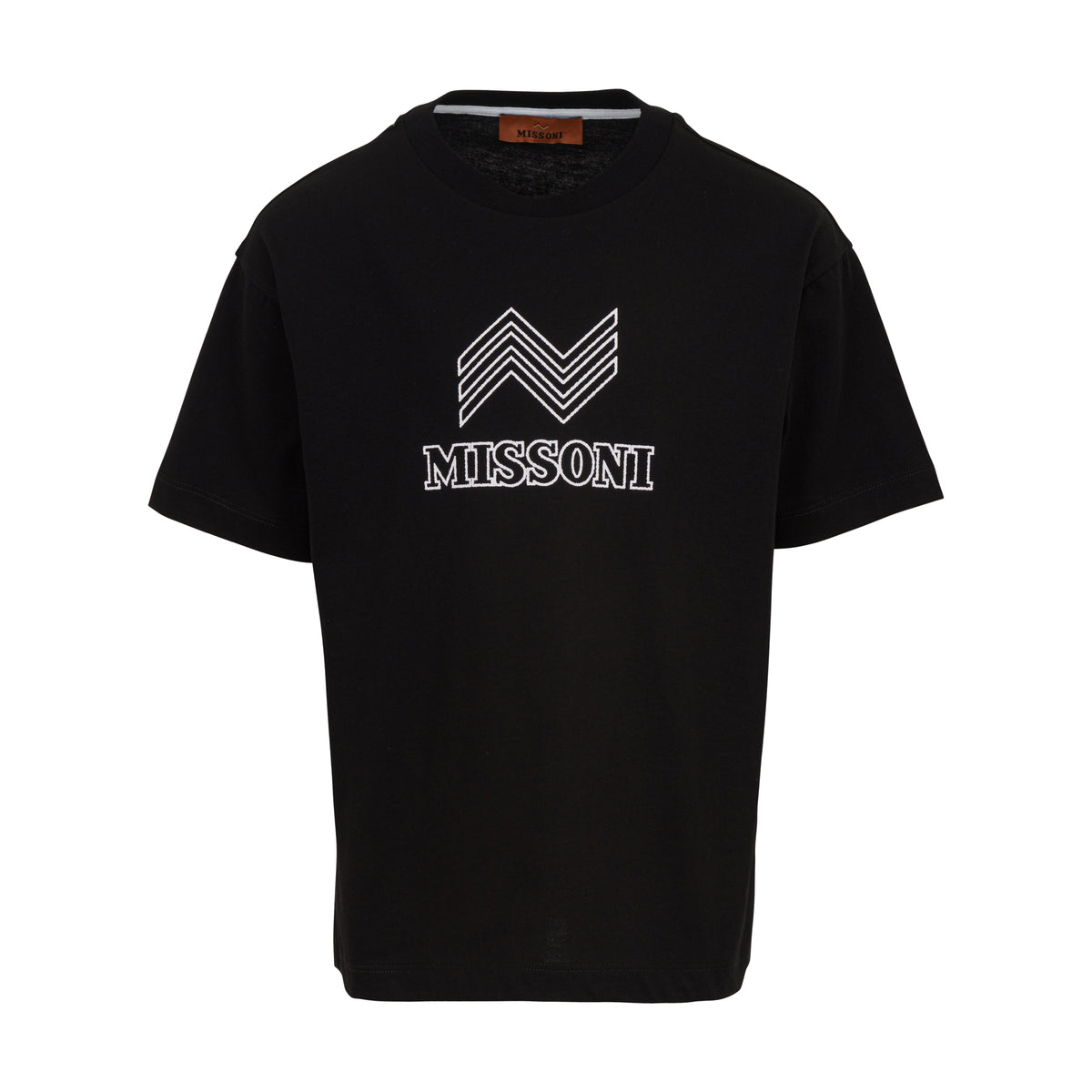 Missoni Kids Boys Black Zig Zag T-Shirt