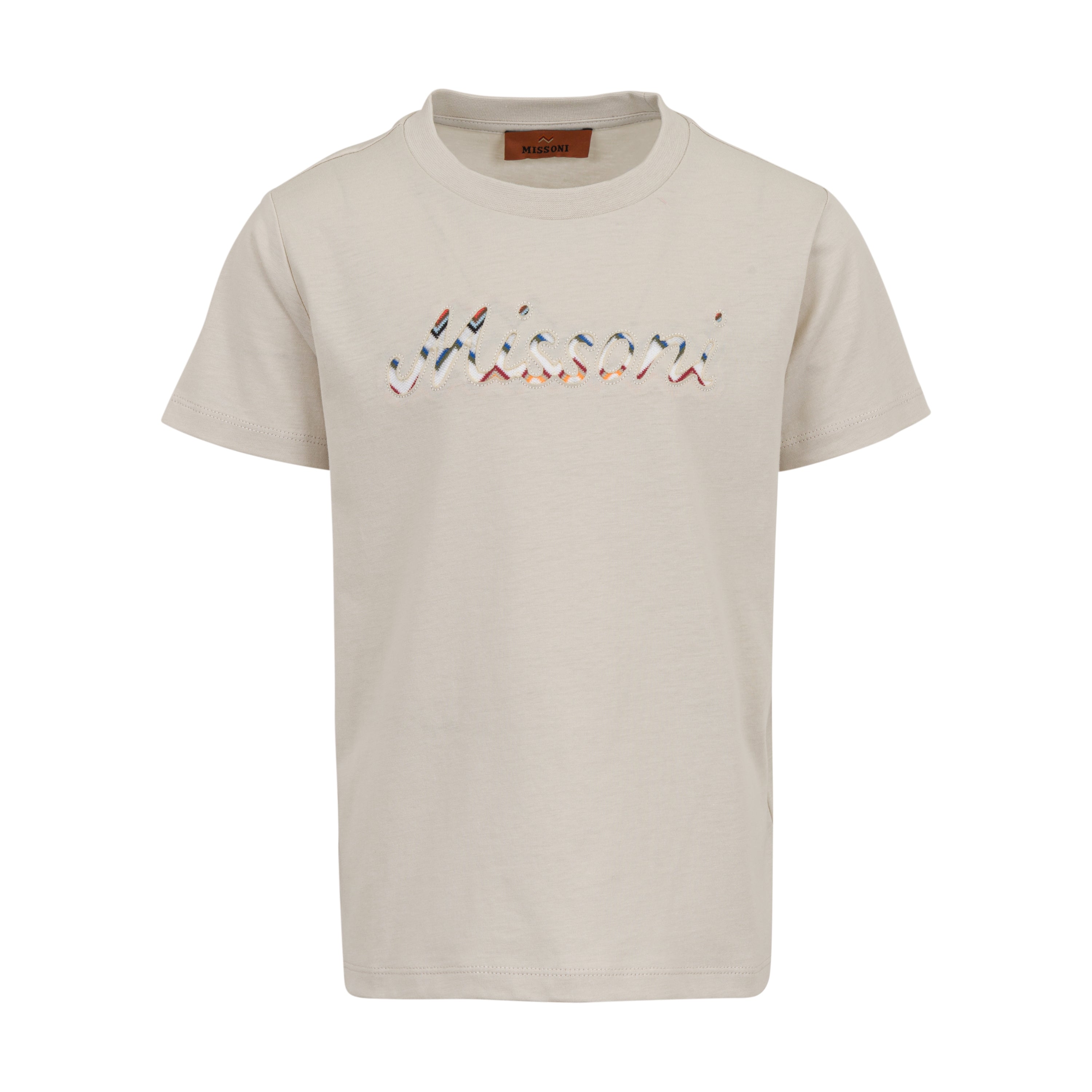 Missoni Kids Boys Beige Logo Tshirt