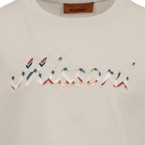 Missoni Kids Boys Beige Logo Tshirt