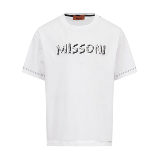 Boys White Logo T-Shirt