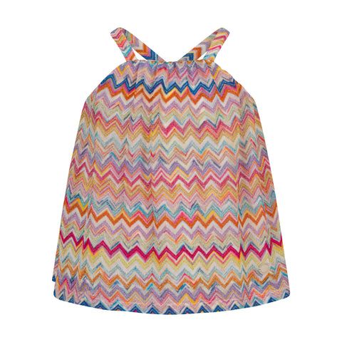 Missoni Kids Girls Multicoloured Zig Zag Top