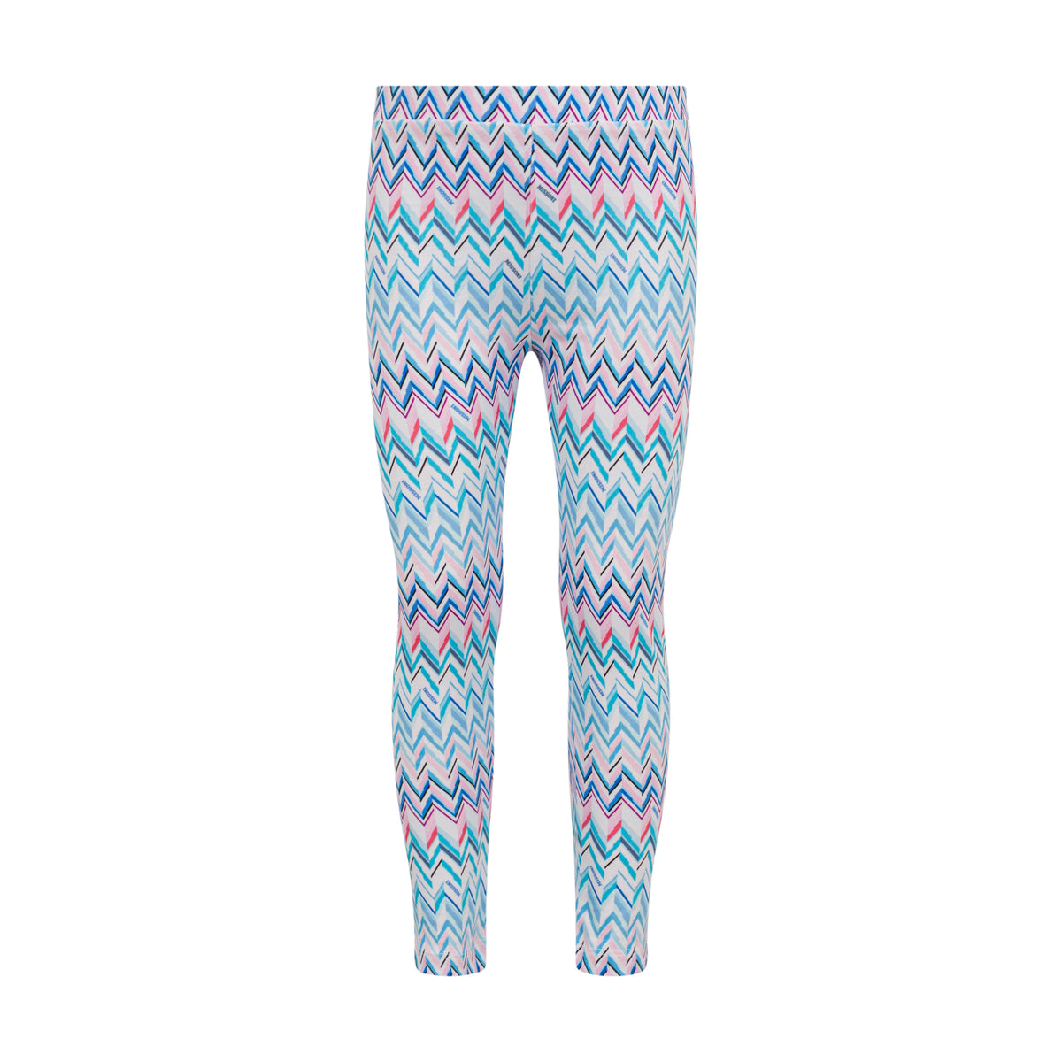 Missoni Kids Girls Blue And Pink Zig Zag Leggings
