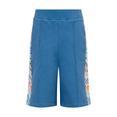 Missoni Kids Boys Sky Blue Jersey Shorts