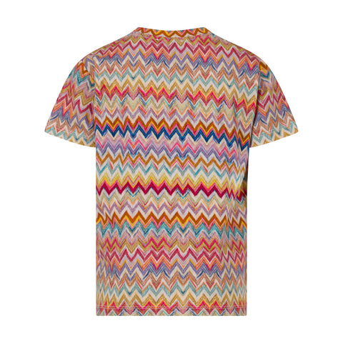 Missoni Kids Girls Multicoloured Zig Zag Logo Top