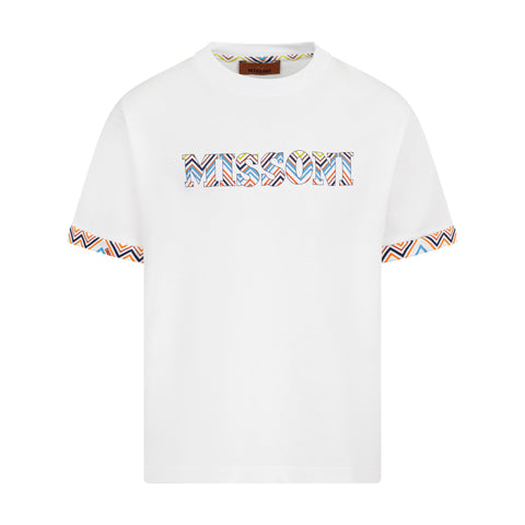Missoni Kids Boys Multicoloured Logo Top