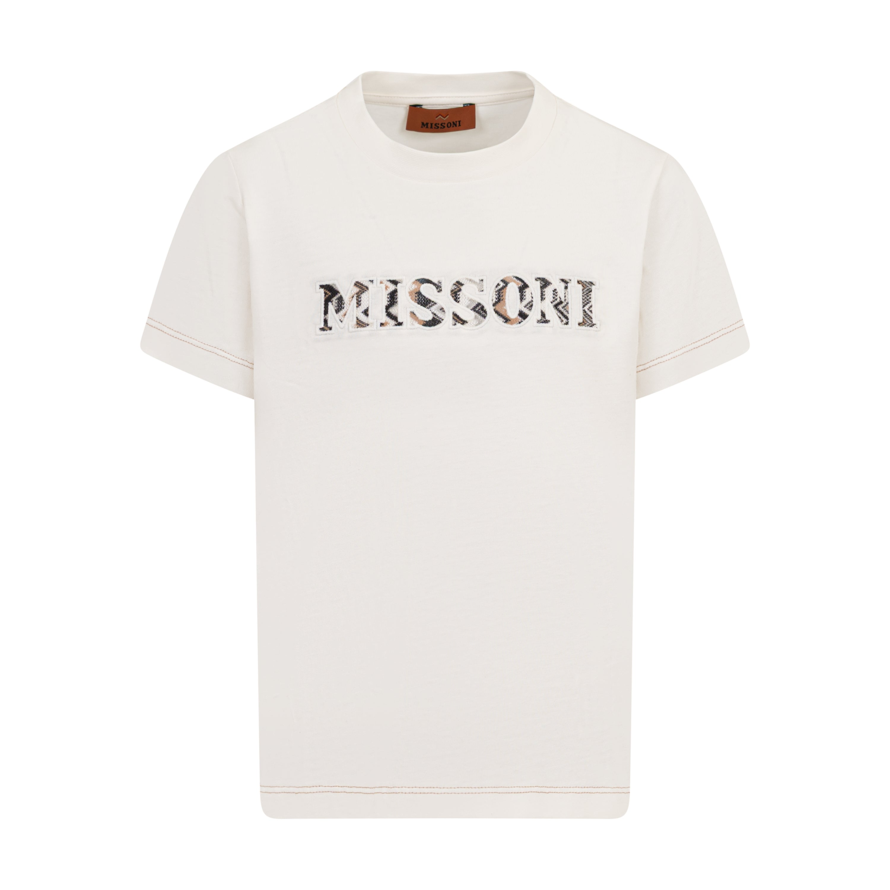 Missoni Kids Boys Ivory Logo Top