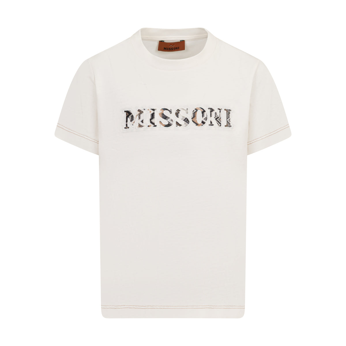 Missoni Kids Boys Ivory Logo Top